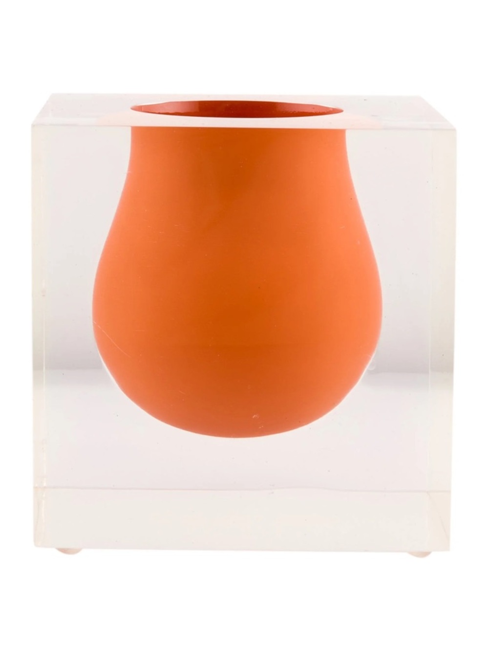Jonathan Adler Bel Air Mini Scoop Vase Orange - Picture 2 of 7